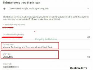 Swift Code Techcombank 2024 - Tra Mã Ngân Hàng Techcombank