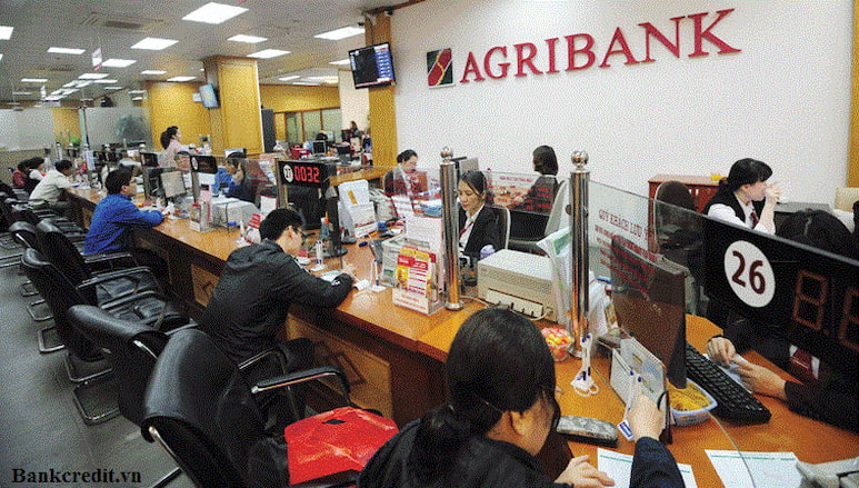 Khách hàng giao dịch tại ngân hàng Agribank