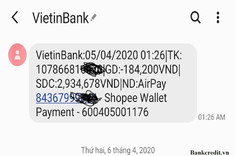Tra cứu tài khoản Vietinbank nhờ tin nhắn rất thông dụng