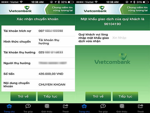 Chuyển tiền qua internet banking của Vietcombank được nhiều người lựa chọn