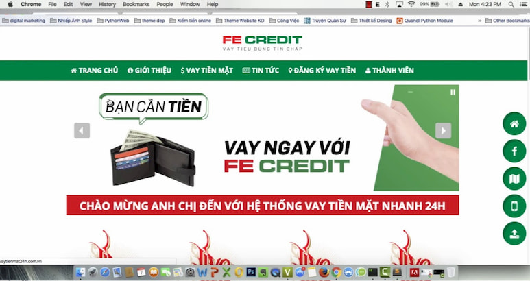 Portal Fe Credit là cổng thông tin tín dụng thuộc công ty Fe Credit
