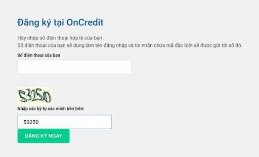 vay tiền OnCredit