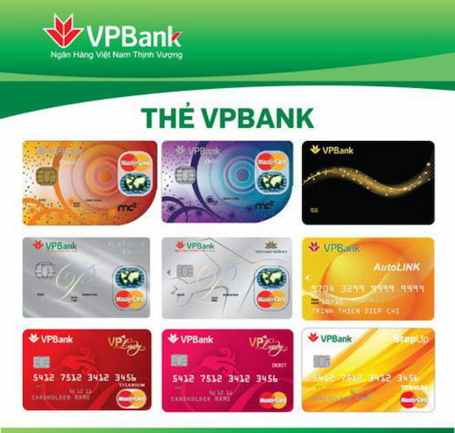 Ngân hàng VPBank hiện đang phát hành đa dạng các loại thẻ