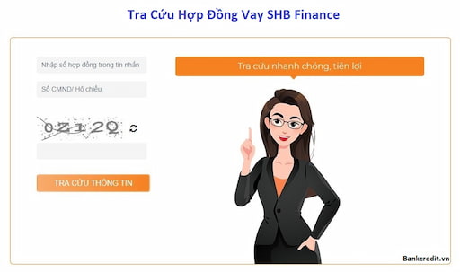 Tra cứu hợp đồng SHB Finance online