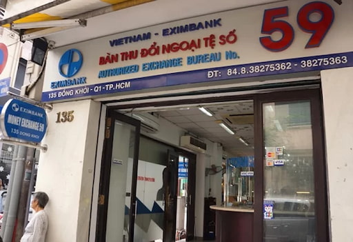 Địa điểm thu đổi ngoại tệ của Eximbank 59