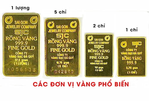 Trên thị trường có nhiều loại vàng khác nhau và giá cả khác nhau