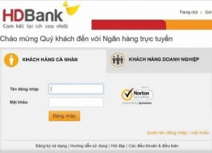 Đăng nhập vào Internet Banking để kiểm tra số dư tài khoản HDBank
