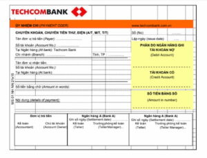 Ủy Nhiệm Chi Techcombank 2022