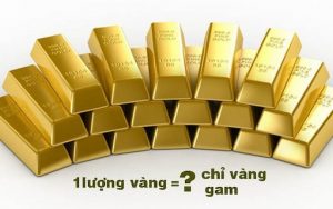 Quy đổi 1 lượng vàng bằng bao nhiêu chỉ