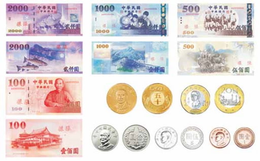 Các loại tiền và mệnh giá tiền tại Đài Loan