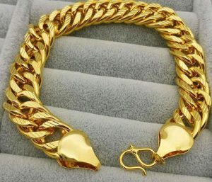 Lắc tay nam vàng 24K.