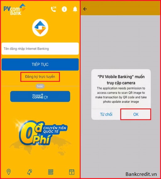 Mở Tài Khoản PVcombank Online