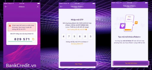 Lấy Lại Mã Pin eToken TPBank Online Trên Ứng Dụng Mobile